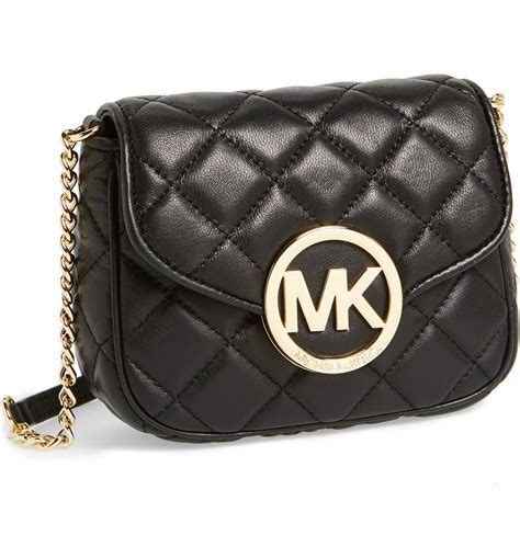 michael kors black crossbody quilted purse|Michael Kors extra small crossbody.